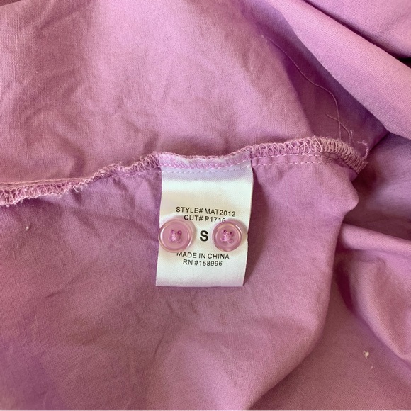 SIZE S AARON AND AMBER PURPLE OVERSIZED SHIRT LONG SLEEVED - Picture 10 of 10